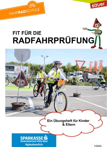 Ablauf-Das Titelblatt unseres neu gestalteten „Übungsheftes“ – das bekommen alle Schüler direkt in die Schule geliefert!